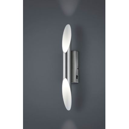 Trio - Світлодіодний настінний світильник BOLERO 2xLED/3,1W/230V CRI 90 матовий хром