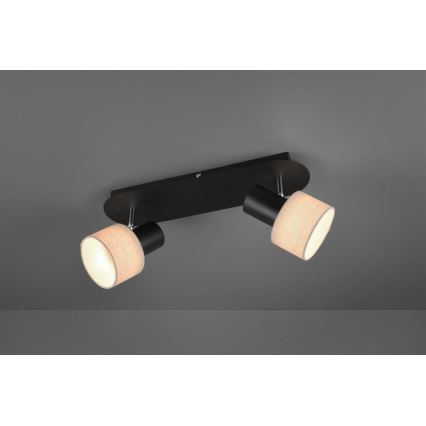 Trio - Точечный светильник WAILER 2xGU10/5W/230V черная