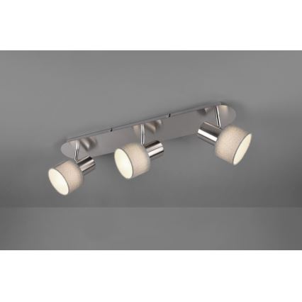 Trio - Точечный светильник WAILER 3xGU10/5W/230V матовый хром