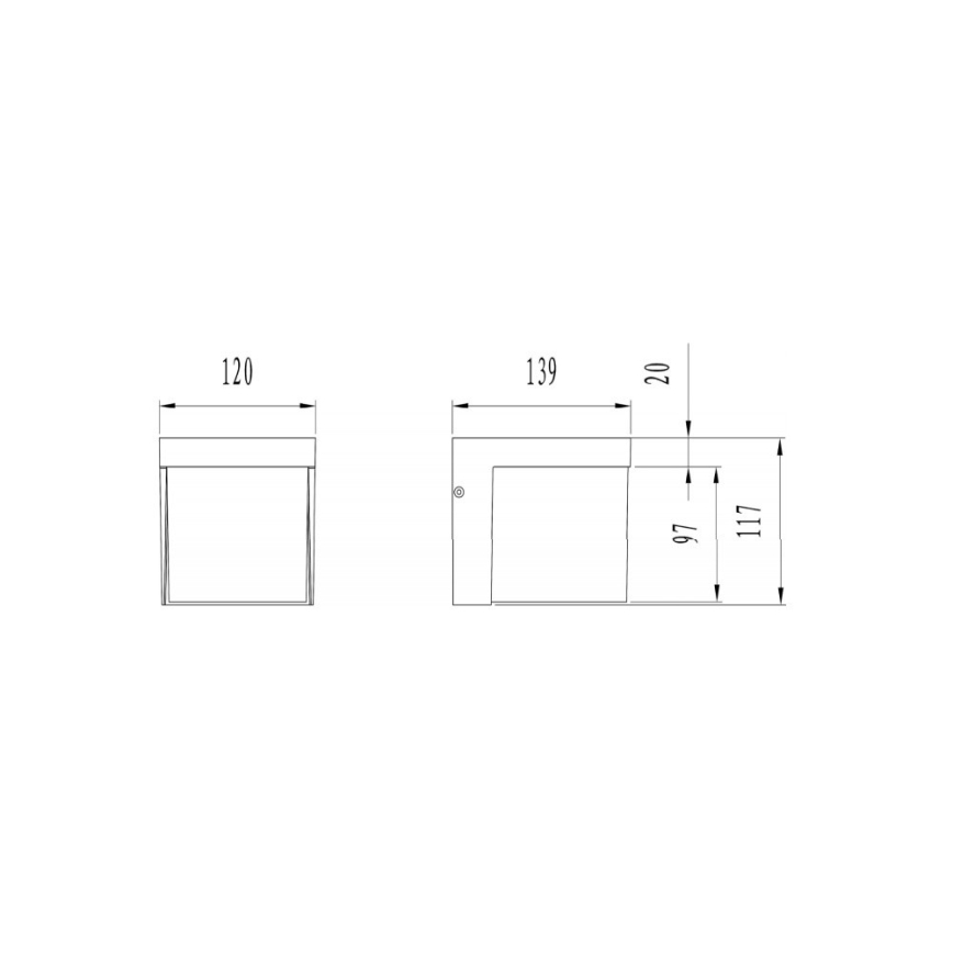 Trio - Вуличний світлодіодний настінний світильник YANGTZE LED/4,5W/230V IP54 3000K