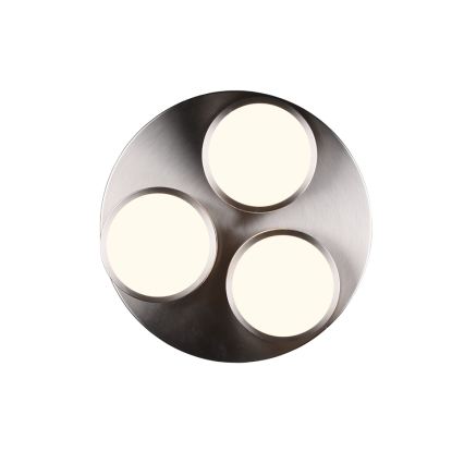 Trio - LED регульований стельовий світильник FRANKLIN 3xLED/8,5W/230V 3000K діаметр 35 см матовий хром