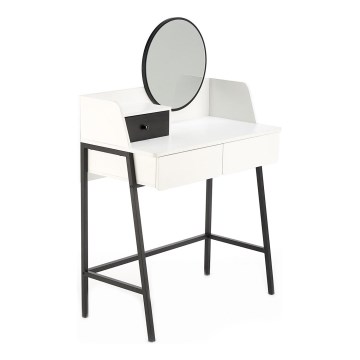 Туалетний столик AGNES 120x80 см білий/чорний