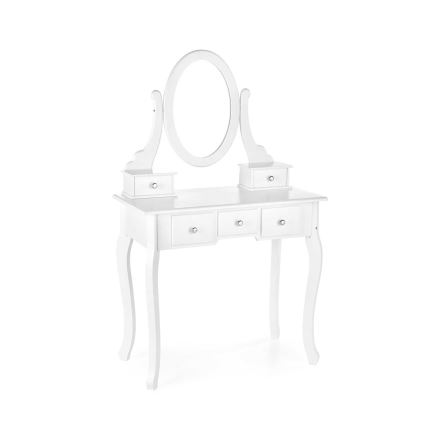 Туалетний столик SARA 80x130 см + табурет 45x37 см білий