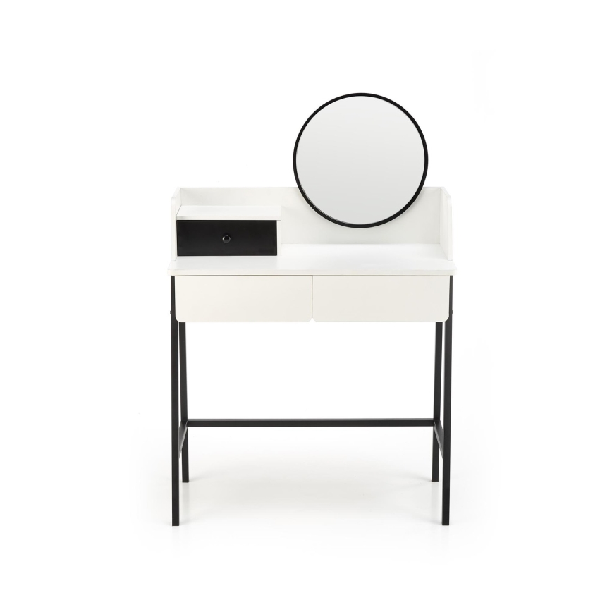 Туалетный столик AGNES 120x80 см белый/черный