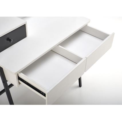 Туалетный столик AGNES 120x80 см белый/черный