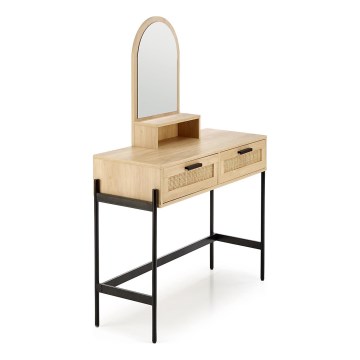 Туалетный столик CARMEN 136x104 см бежевый/черный