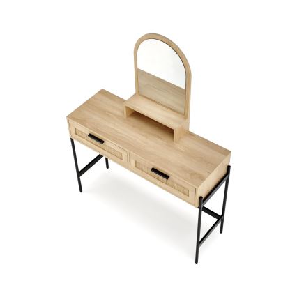 Туалетный столик CARMEN 136x104 см бежевый/черный