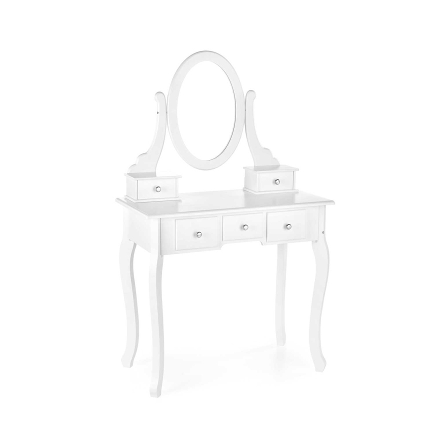 Туалетный столик SARA 80x130 см + табурет 45x37 см белый