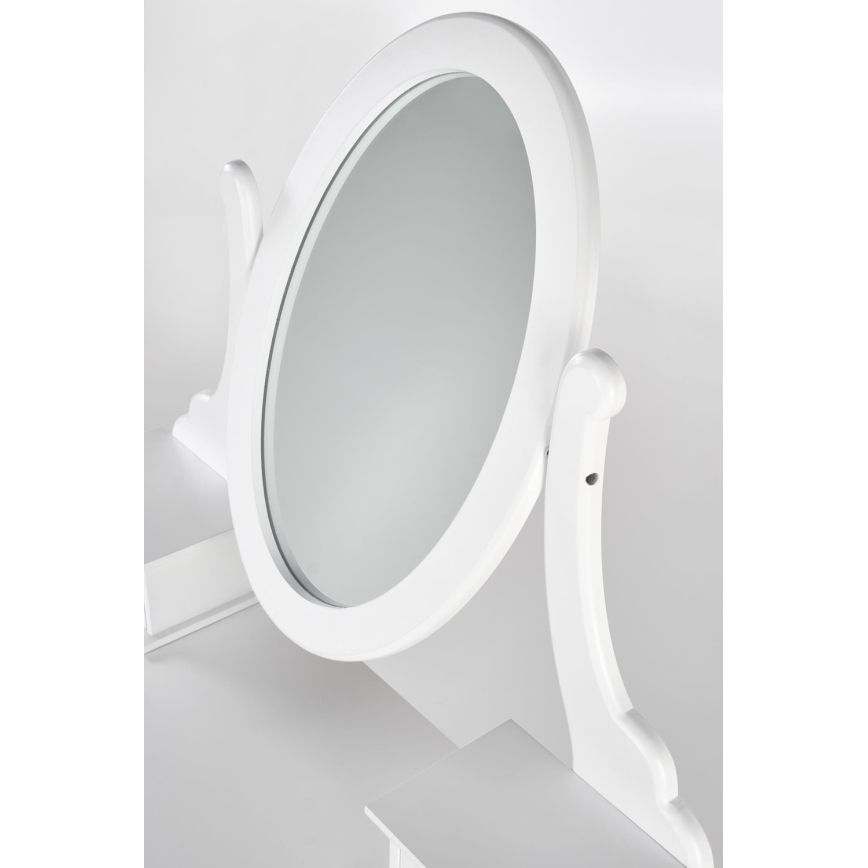 Туалетный столик SARA 80x130 см + табурет 45x37 см белый