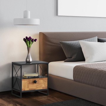 Тумба ALTUNIZADE 50x45 см чорний/коричневий