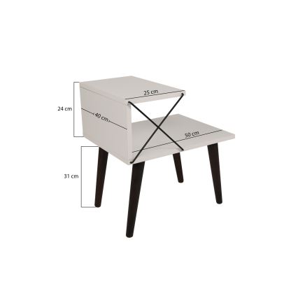 Тумба CROSS 55x50 см білий