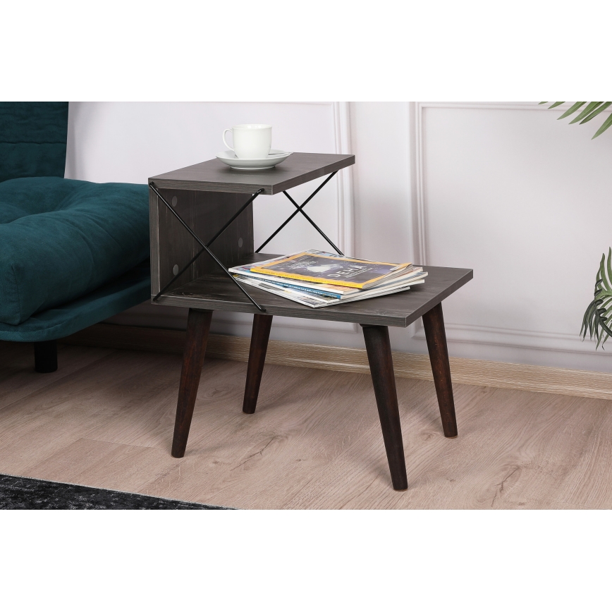 Тумба CROSS 55x50 см коричневий
