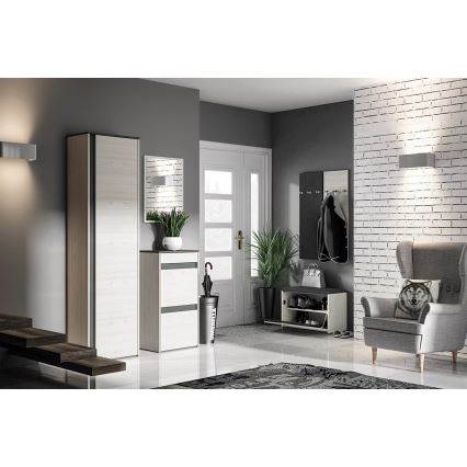Тумба для обуви CALLA 47x70 см белый/серый