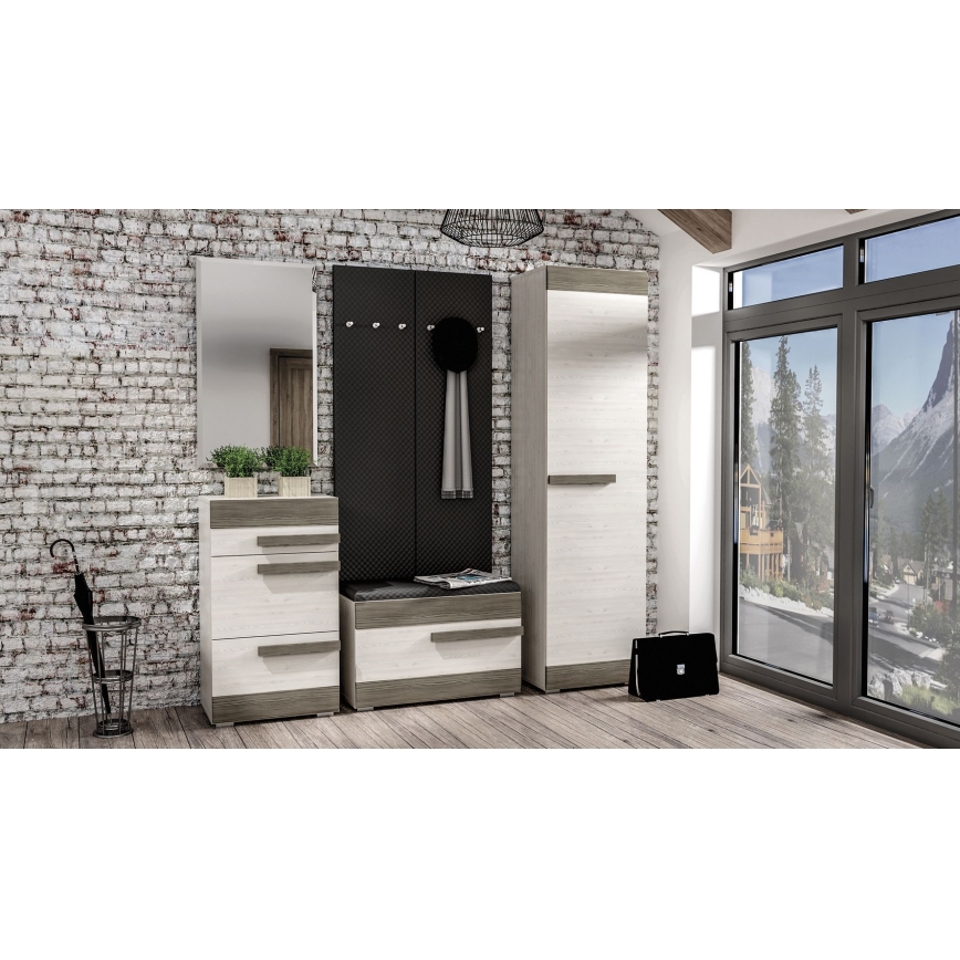 Тумба для обуви SARPA 50x80 см белый/коричневый