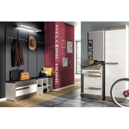 Тумба для обуви SARPA 50x80 см белый/коричневый