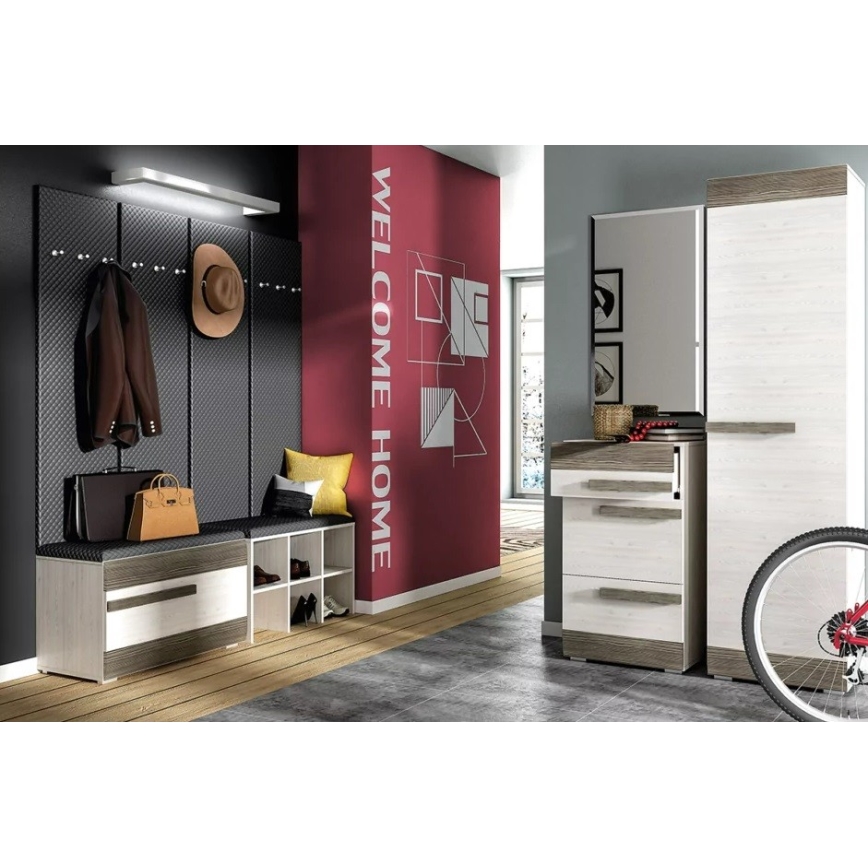 Тумба для обуви SARPA 50x80 см белый/коричневый
