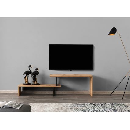 Тумба для телевізора OVIT 44x153 см коричневий/чорний