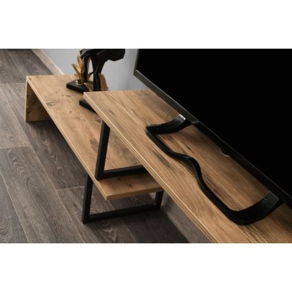 Тумба для телевізора OVIT 44x153 см коричневий/чорний