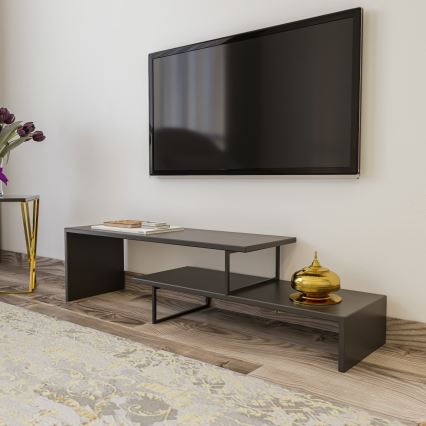 Тумба для телевизора OVIT 45x120 см антрацит/черный