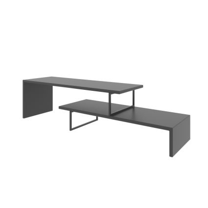 Тумба для телевизора OVIT 45x120 см антрацит/черный