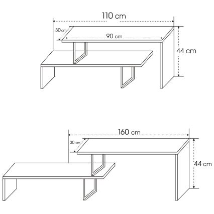 Тумба для телевизора OVIT 45x120 см антрацит/черный