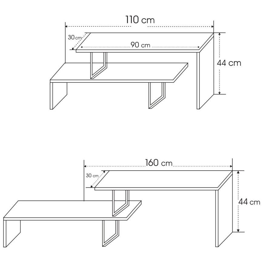 Тумба для телевизора OVIT 45x120 см антрацит/черный