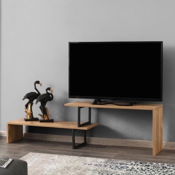 Тумба для телевізора OVIT 44x153 см коричневий/чорний