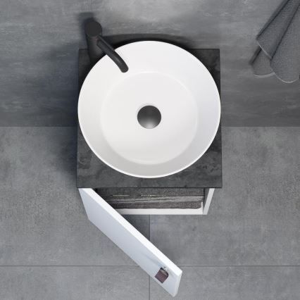 Тумба для ванной с раковиной TAARNHOLM, белая