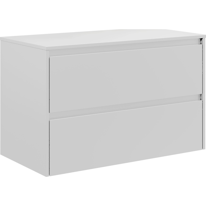 Тумба для ванной с раковиной TRONDHEIM/VIKEDAL 90x57x46 см белая