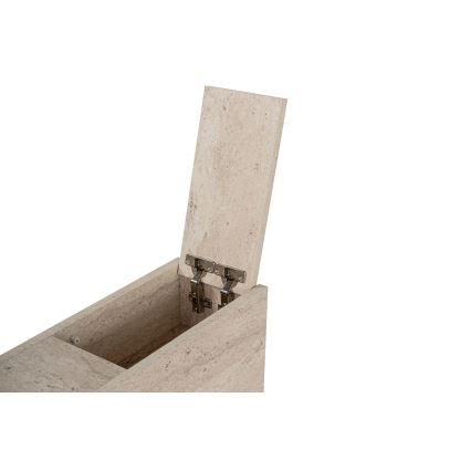 Тумба для ванної кімнати MELODY, мармуровий декор, бежевий