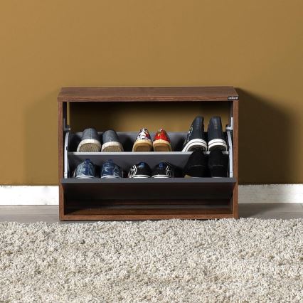 Тумба для взуття 42x60 см коричневий/антрацит