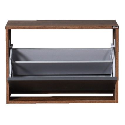 Тумба для взуття 42x60 см коричневий/антрацит
