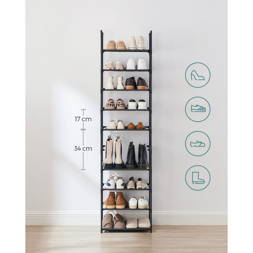 Тумба для взуття ALVORO чорна