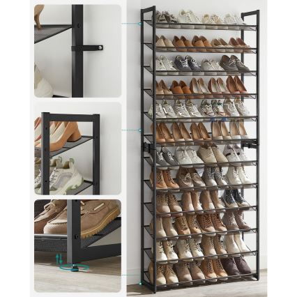 Тумба для взуття ALVORO чорна