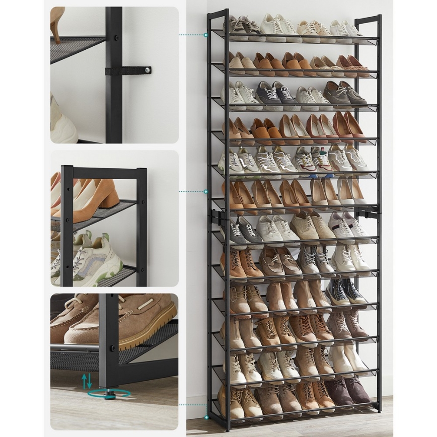 Тумба для взуття ALVORO чорна