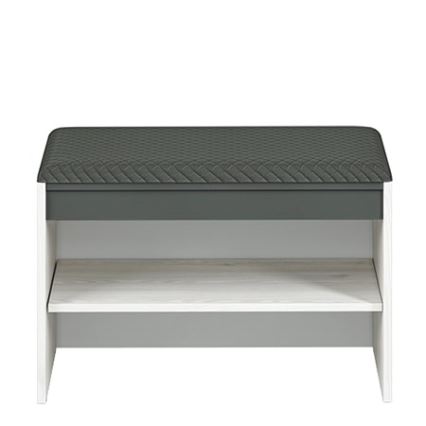 Тумба для взуття CALLA 47x70 см білий/сірий