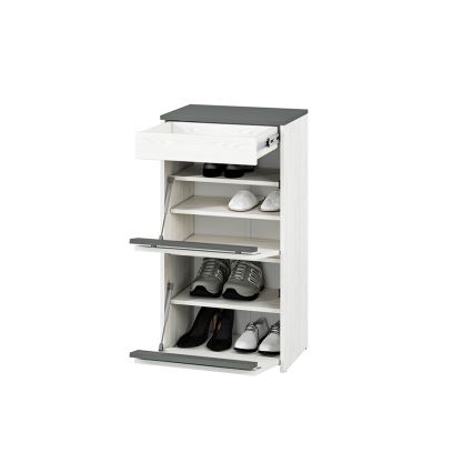 Тумба для взуття CALLA 94x50 см білий/сірий