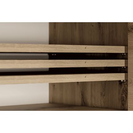 Тумба для взуття CORICA 54x70 см дуб artisan/чорний