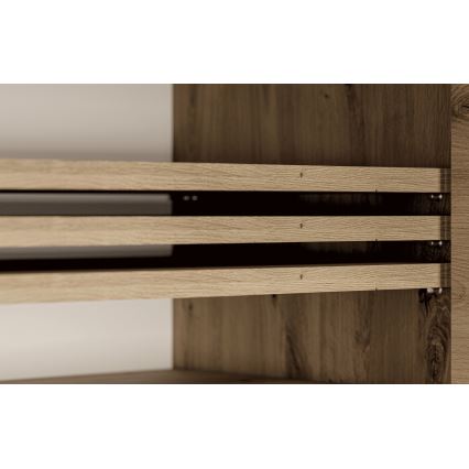 Тумба для взуття CORICA 54x70 см дуб artisan/чорний