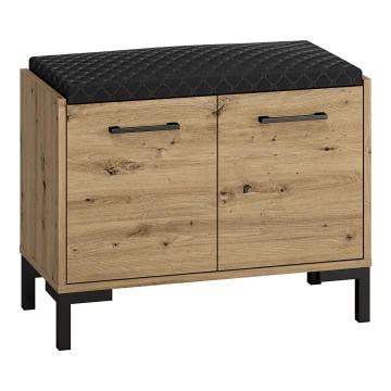 Тумба для взуття CORICA 54x70 см дуб artisan/чорний
