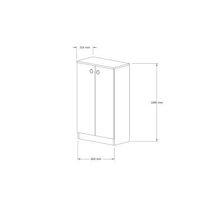 Тумба для взуття DEFNE 100x60 см бежевий