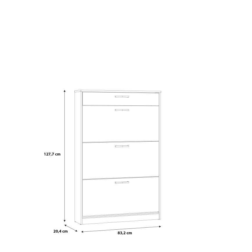 Тумба для взуття KAVI, дуб Artisan