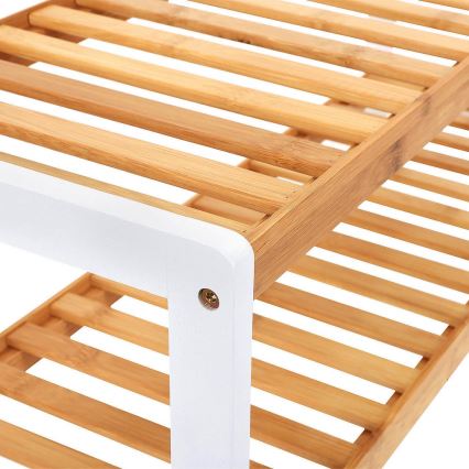 Тумба для взуття MATE коричнева/біла