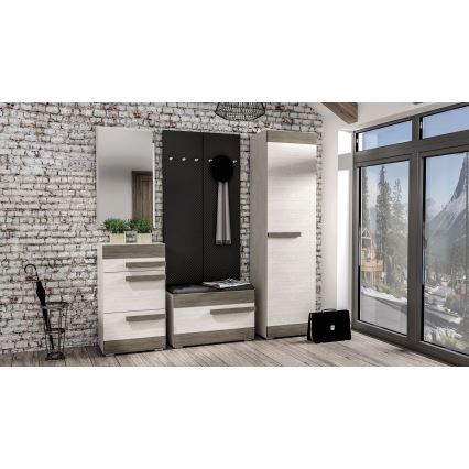 Тумба для взуття SARPA 50x80 см білий/коричневий