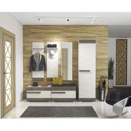 Тумба для взуття SARPA 50x80 см білий/коричневий