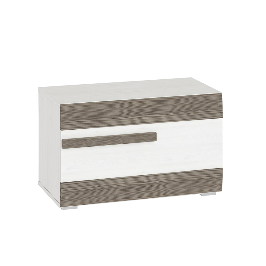 Тумба для взуття SARPA 50x80 см білий/коричневий