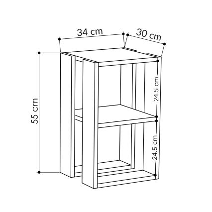 Тумба LONIE 55x30 білий