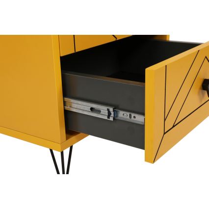 Тумба LUNA 55x50 см жовтий