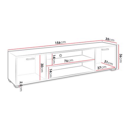Тумба під телевізор GIMREN 36x156 см білий