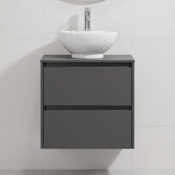 Тумба під умивальник TRONDHEIM/DRAMMEN 60x57x46 см антрацит/білий
